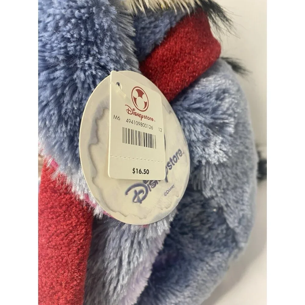 Disney‎ Store Eeyore Christmas Sparkle Hat Scarf Stuffed Animal Plush 14” W/ Tag